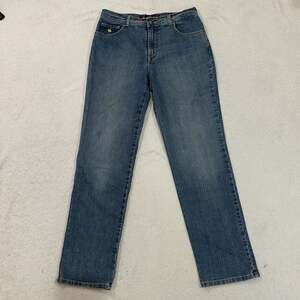 Gloria Vanderbilt Amanda Classic Fit Straight Leg Blue Denim Jeans Size 6